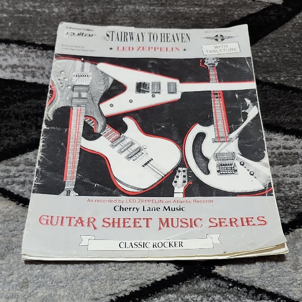 LED ZEPPELIN STAIRWAY TO HEAVEN GUITER/VOCAL SHEET MUSIC 1971/1986 CHERRY LANE